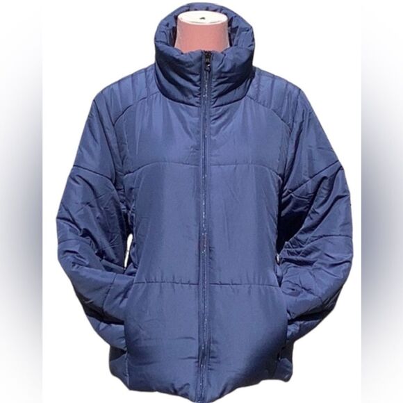 Z BY ZELLA NWT WOMENS EXTRA LARGE PUFFER JACKET COAT BLUE - Picture 4 of 10